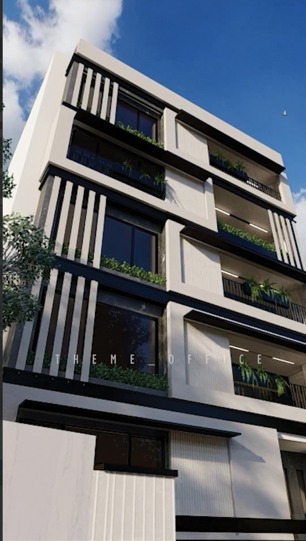 طراحی نمای ساختمان: اصول، مصالح و اجرای حرفه‌ای | شرکت معماری تم